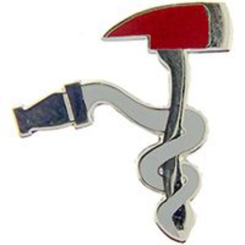 Firefighter Axe & Hose Pin - Red - 0.88 in. - Durable Design