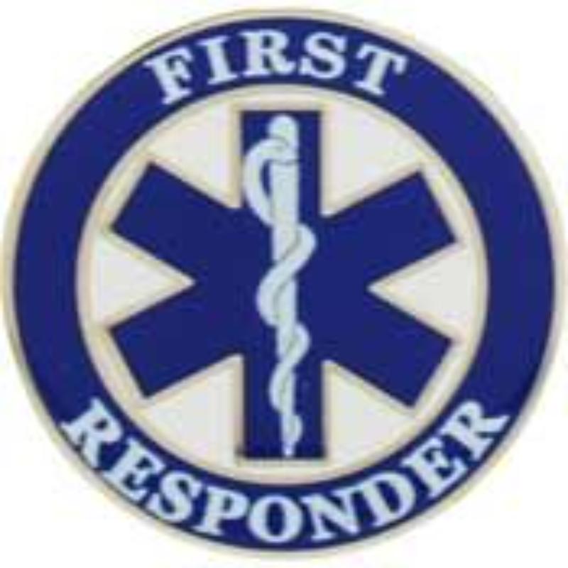 P06213 Pin - EMS, 1St Responder - 1 in.