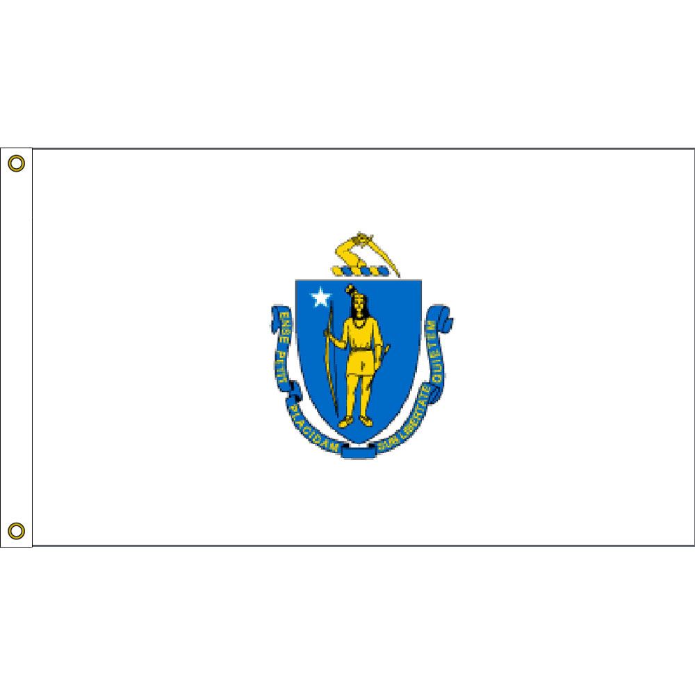 F1522 Flag - Massachusetts - 3 x 5 ft.