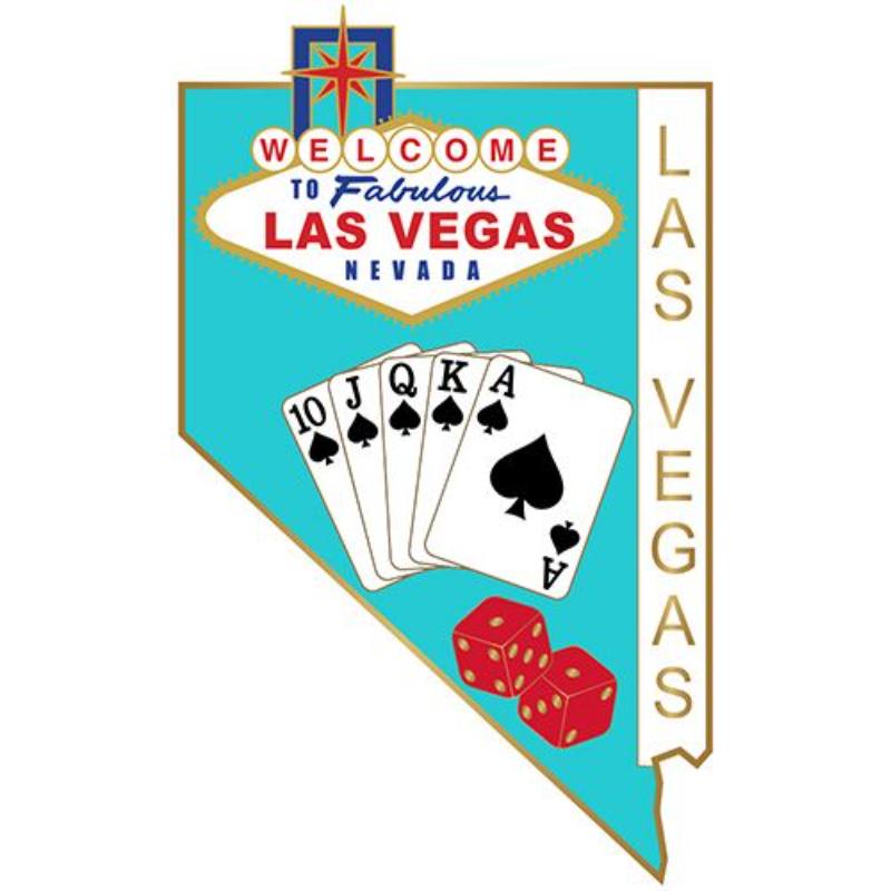 P09088 Pin - NV, Las Vegas - 1.125 in.