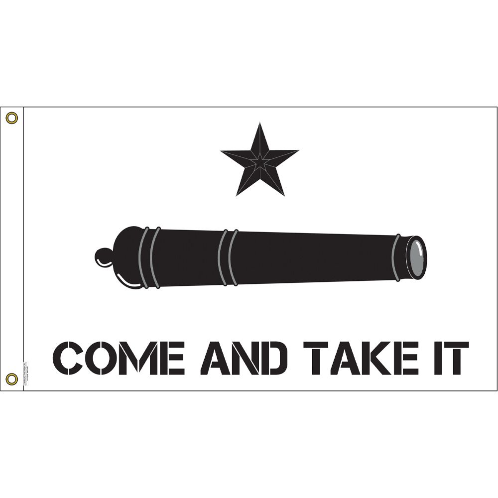 F1713 Flag - Come & Take It - Cannon - 3 x 5 ft.