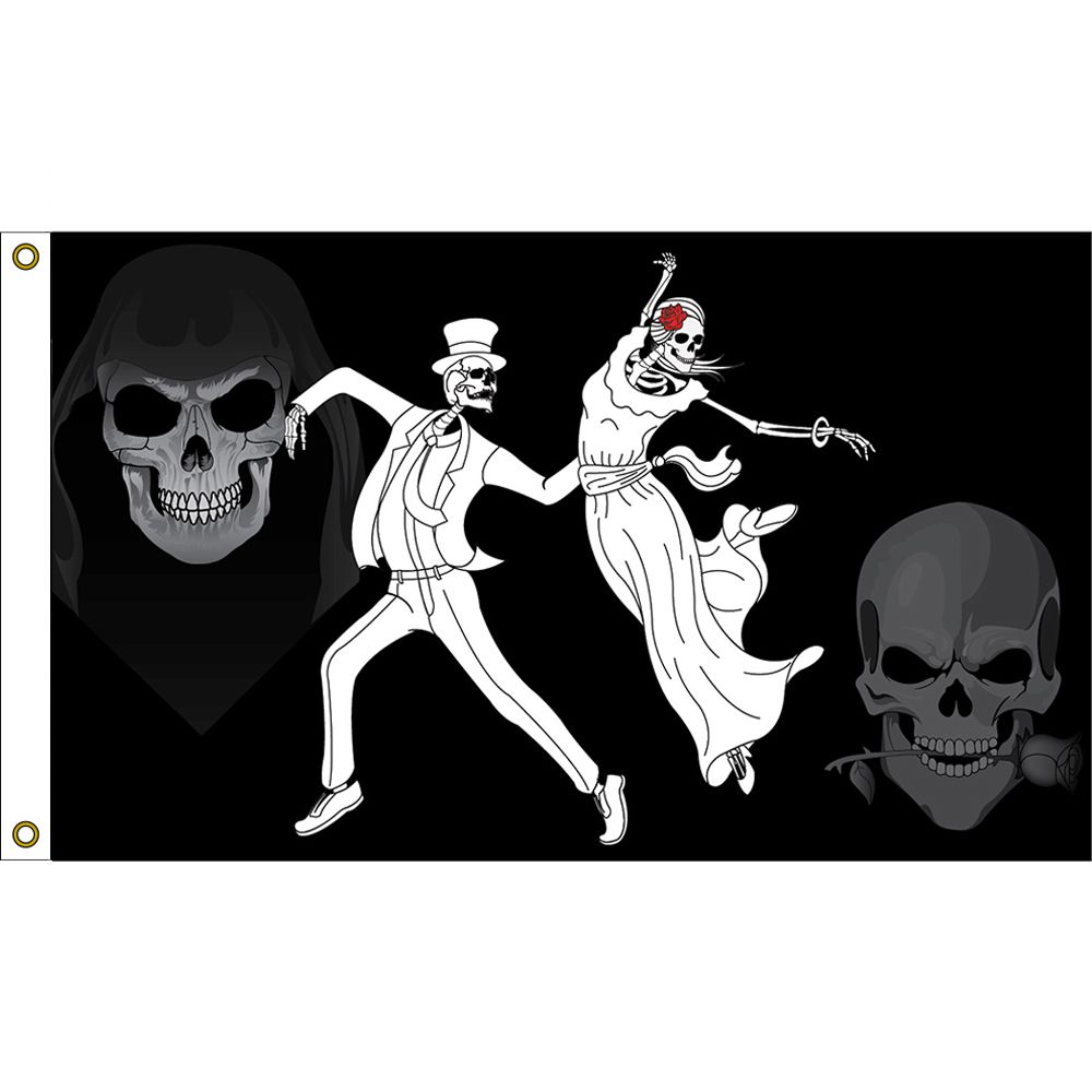 F1825 Flag - Pirate, Dancing - 3 x 5 ft.