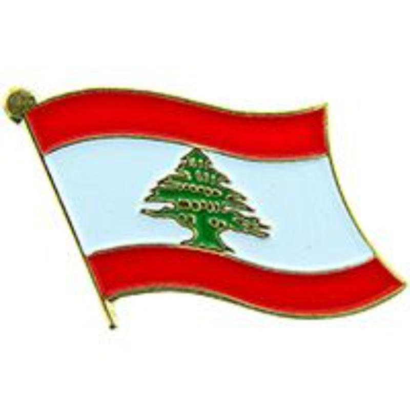 P09565 Flag Pin - Lebanon - 1.625 in.