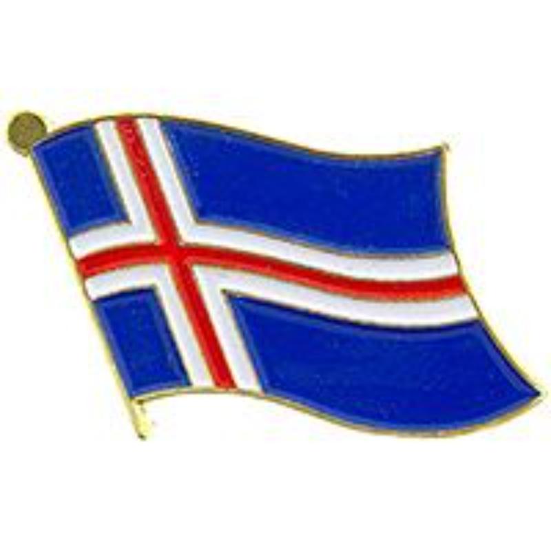 P09639 Flag Pin - Iceland - 1.625 in.
