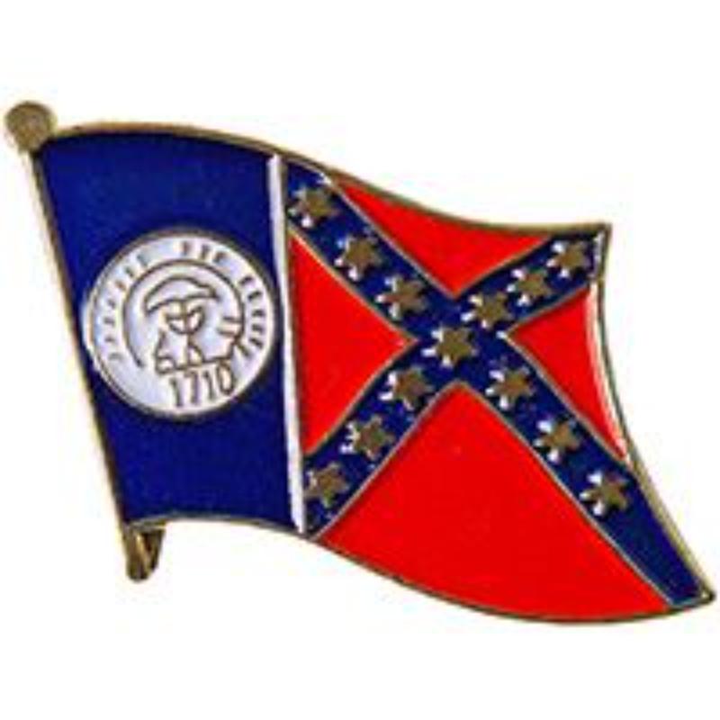P09911 Flag Pin - Georgia, Old - 1.625 in.
