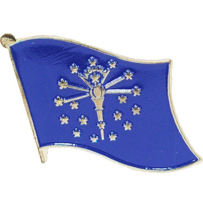 P09915 Flag Pin - Indiana - 1.625 in.