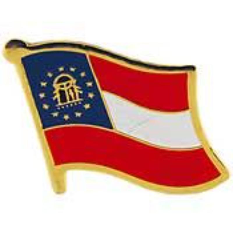 P09961 Flag Pin - Georgia, Present - 1.625 in.