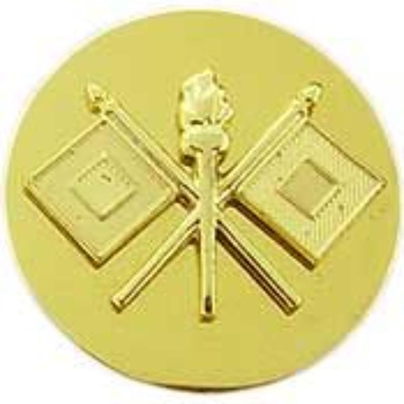 Army Signal Pin - Gold - 1 in. - Durable Military Design