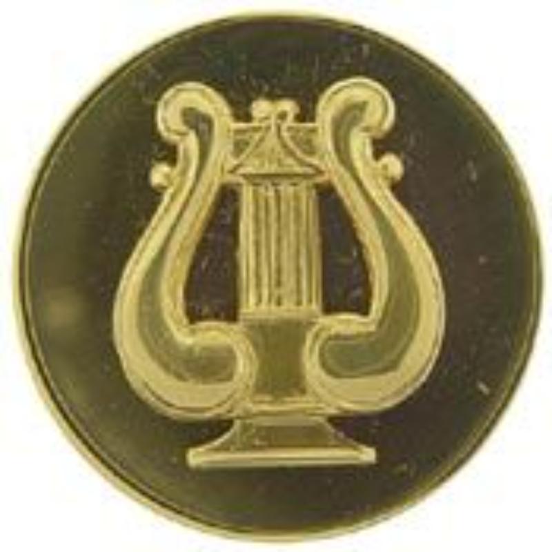 Army Musician Pin - Gold - 1 in. - Durable Military Design