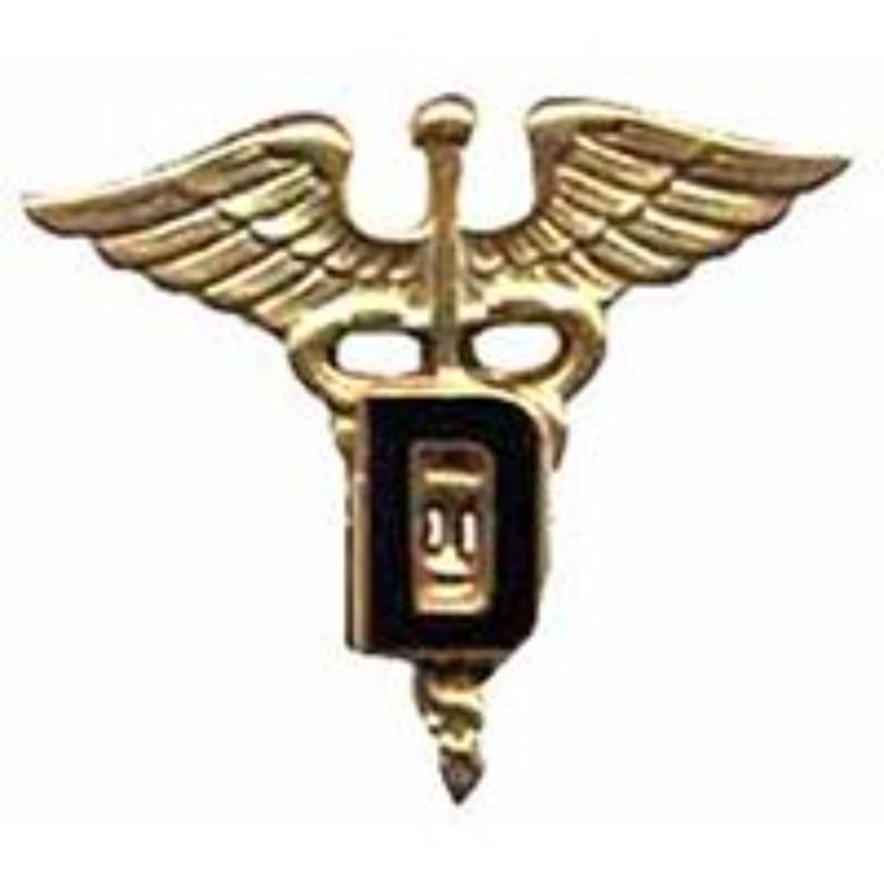 Medical Caduceus Pin - Gold - 1 in. - Durable Design