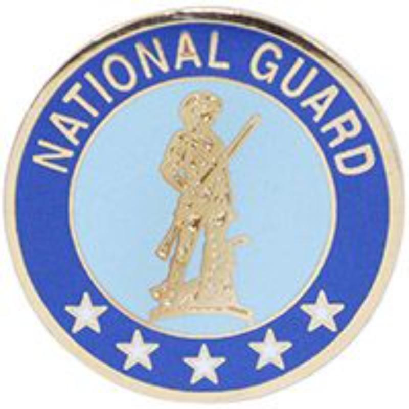 P12228 Pin - National Guard - 1 in.
