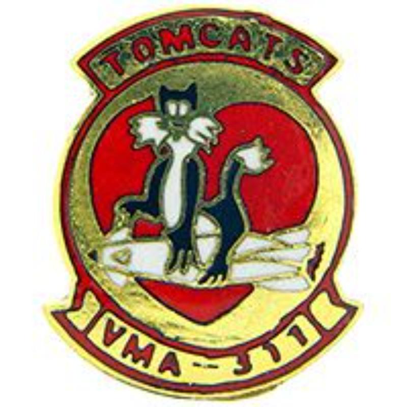 P12348 Pin - USMC, Tomcat, VMA - 311 - 1 in.