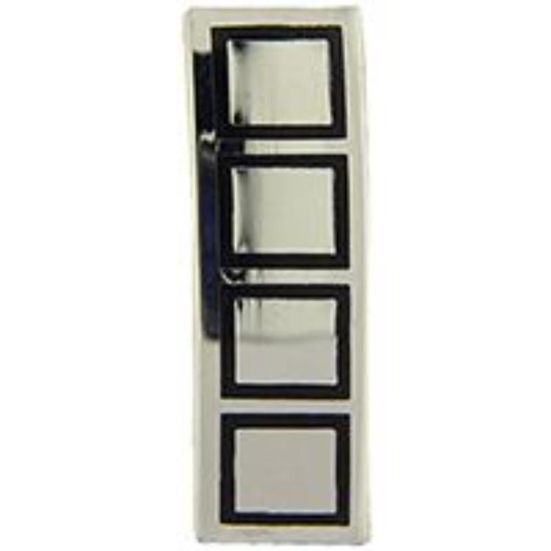Army WO5 Rank Insignia - Silver & Black - 1.25 in. - Durable Design