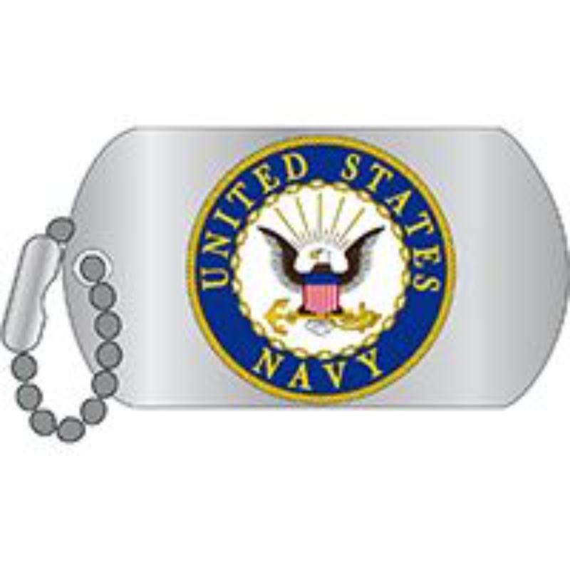 P12669 Pin - USN Logo - Dog Tag - 1.25 in.