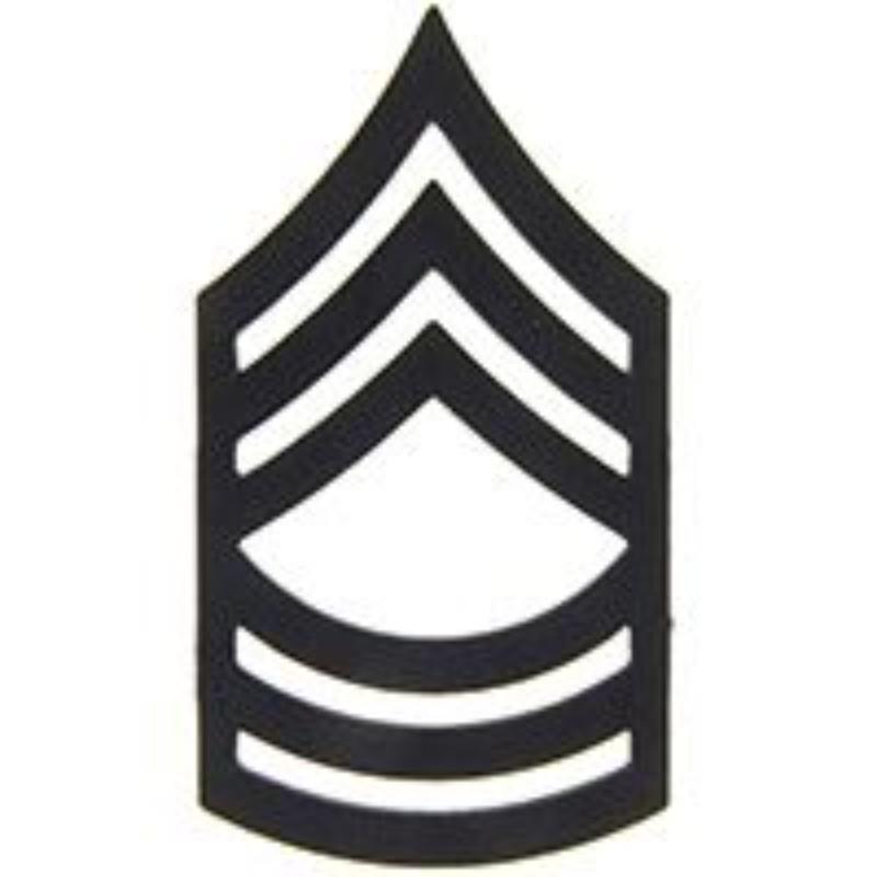 P12755 Rank - Army, E8, Master Sergeant - 0.81 x 1.5 in.