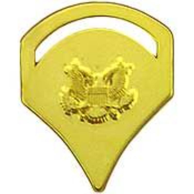 Army SPC-5 Rank Insignia - Gold - 0.813 x 1.63 in. - Durable Material