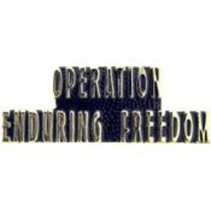 P13011 Pin - Enduring Freedom, Script - Operation Enduring Freedom - 1.63 in.