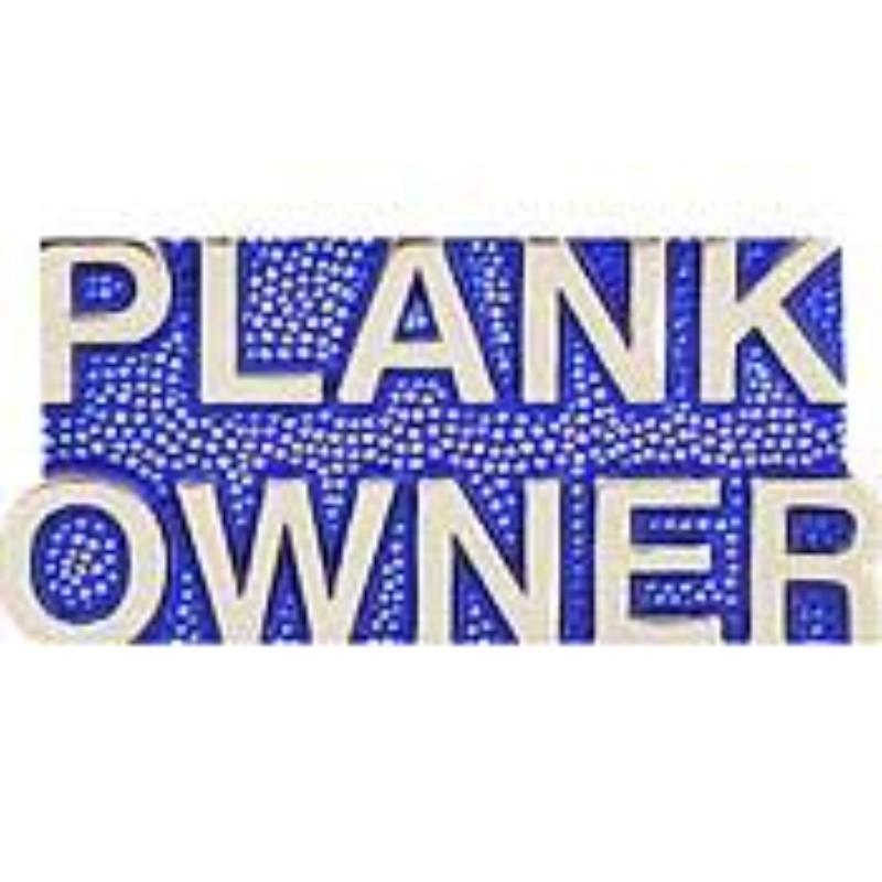 P14151 Pin - USN, Script Plank Owner - 1 in.