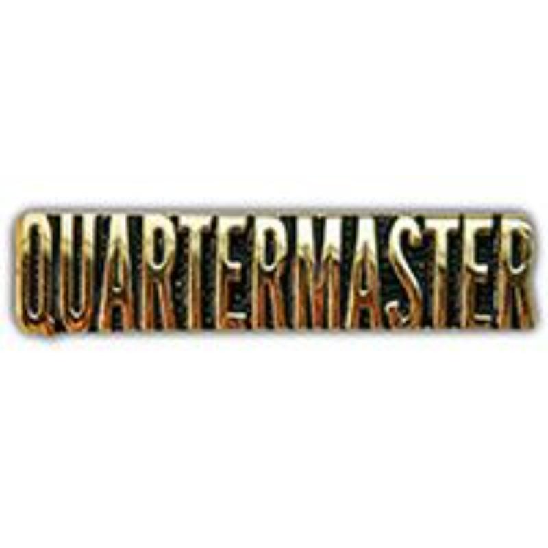 P14206 Pin - Script, Quartermaster - 1 in.