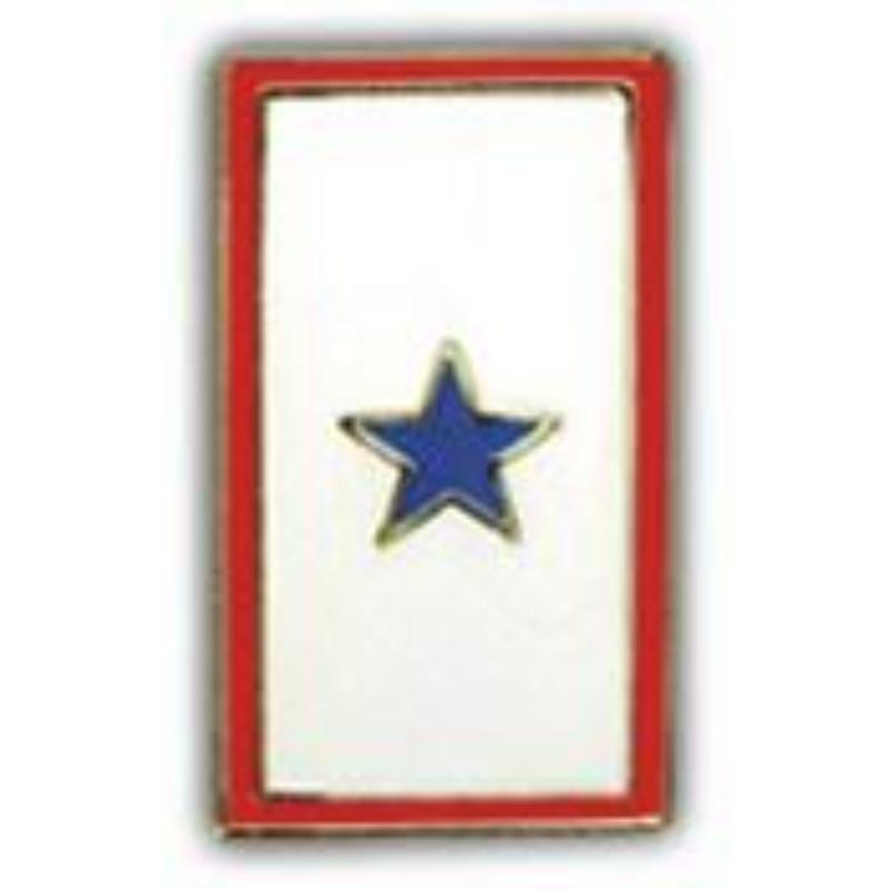 P14240 Pin - Family Member In Service - Blue Star - 1 in.