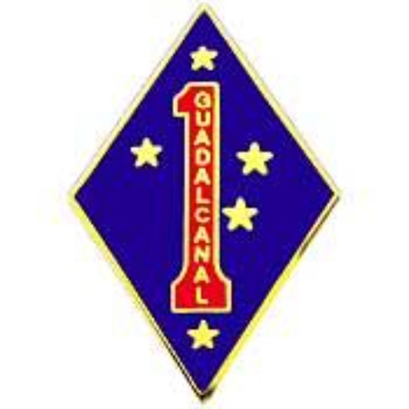 P14654 Pin - USMC, 1st Division - 1.181 in.