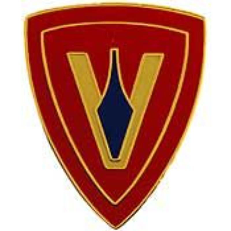 P14664 Pin - USMC, 5th Division - 1 in.