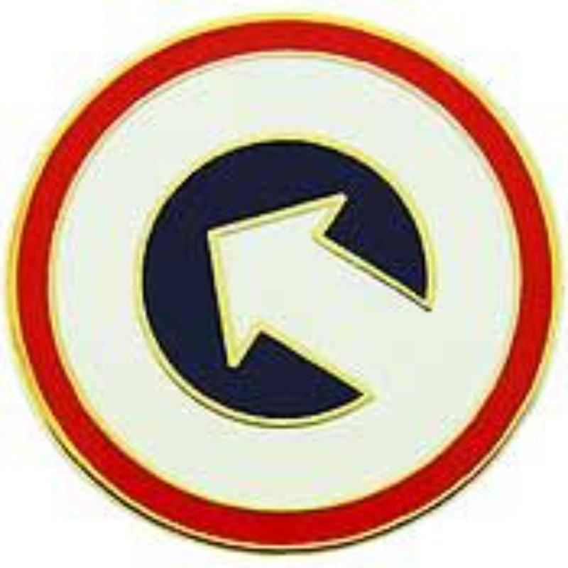 P14672 Pin - Army, 1st Log Communication - 1 in.