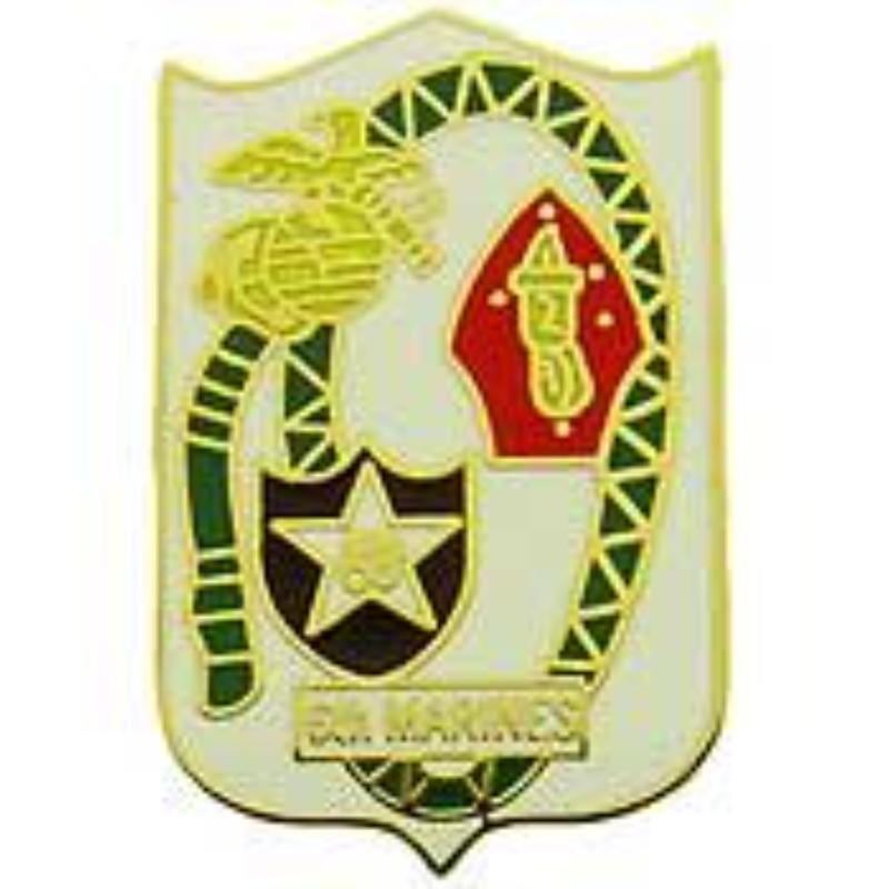 P15794 Pin - USMC, 6th Regiment - 1 in.