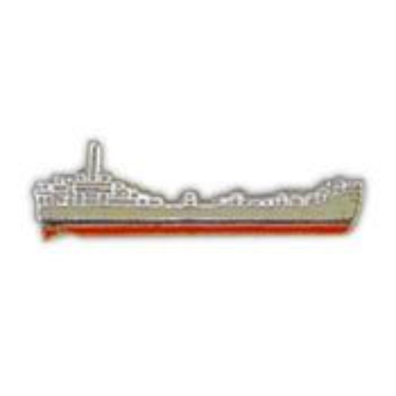 USS LST Ship Pin - Navy - 1.125 in. - Durable Design