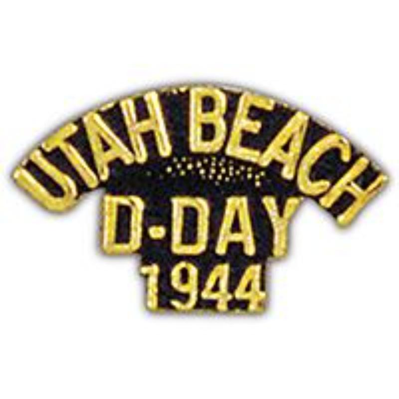 P15855 Pin - World War II, Script D-Day Utah - 1 in.