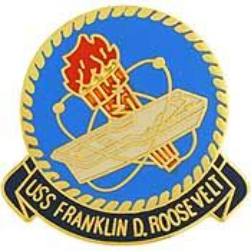 P15875 Pin - USS, Roosevelt - 1 in.