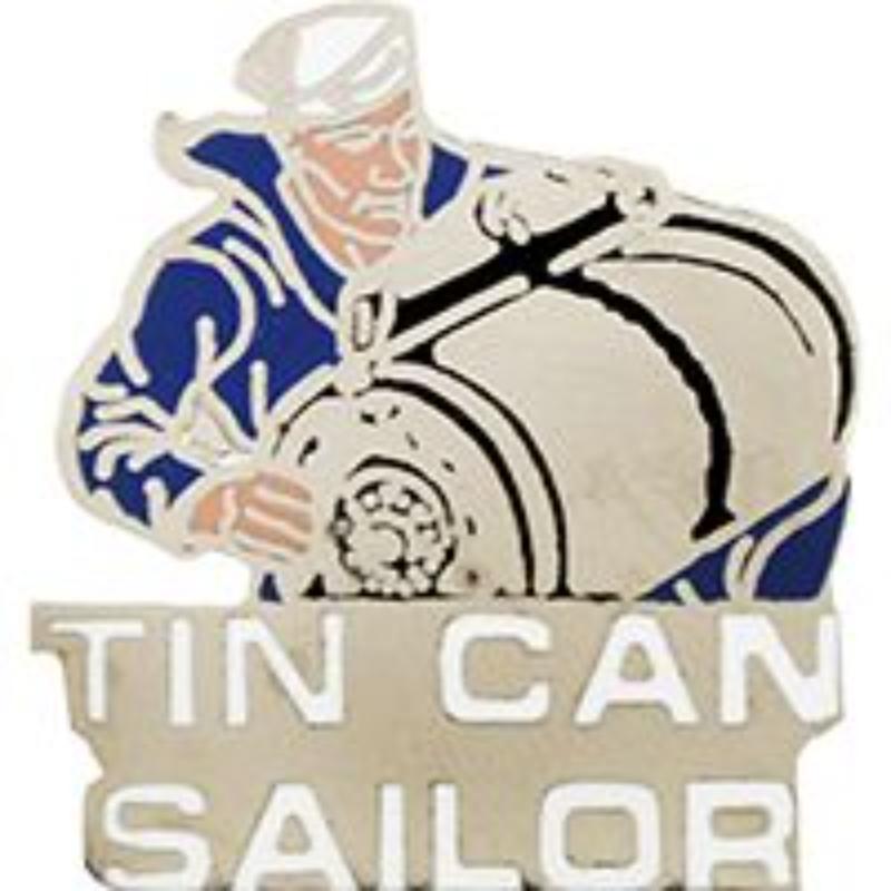 P15947 Pin - USN, Tin Can Sailor - 1 in.