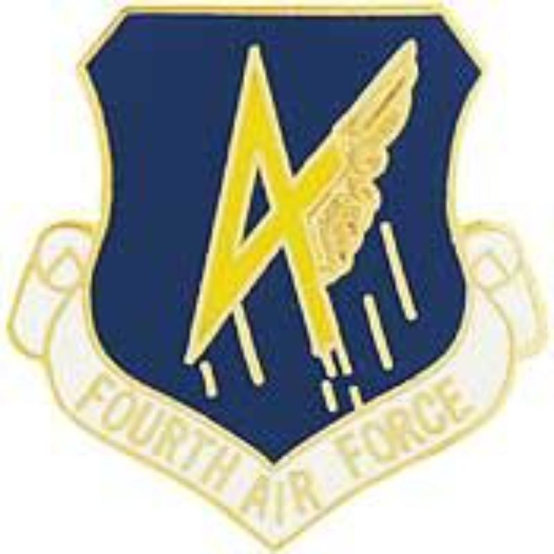 P15952 Pin - USAF, 4th, Shield - 1 in.