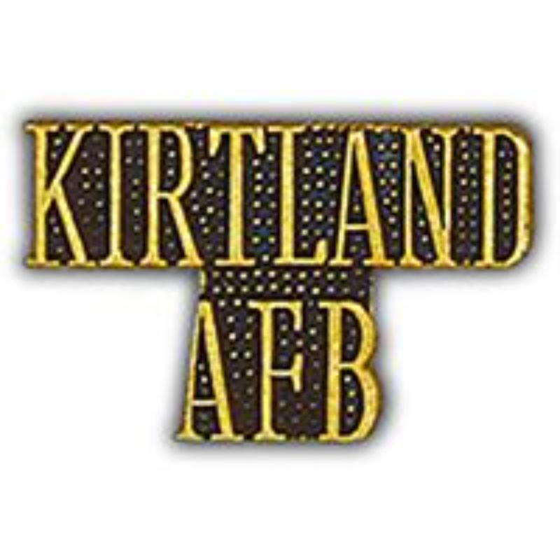 P15980 Pin - USAF, Script Kirtland Air Force Base - 1 in.