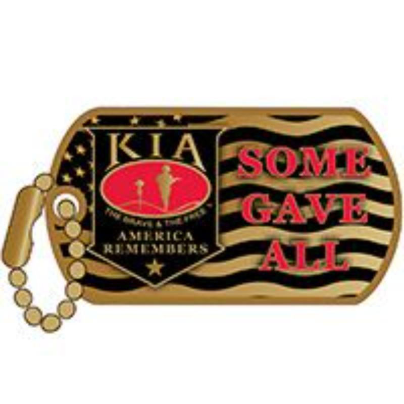 P15990 Pin - Kia, Honor Tag - Some Gave All - 1.25 in.