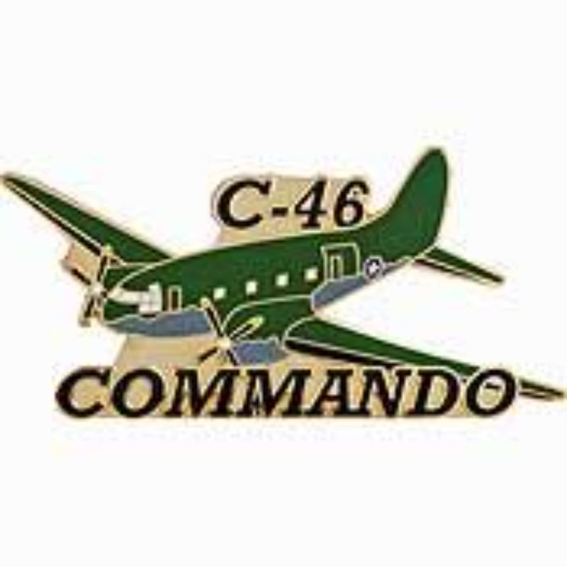 P16126 Pin - APL, C-46 Commando - Pewter - 2.625 in.