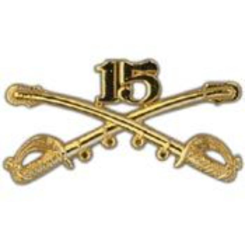 P16194 decal - Army, Cavalry Swords, 15th - 2.25 in.