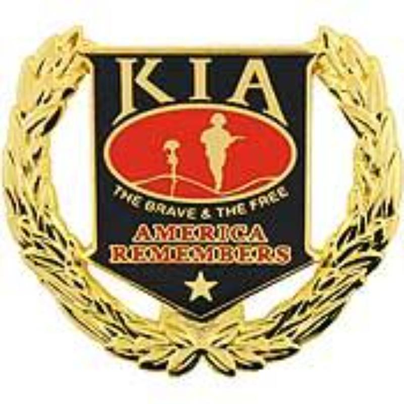P16217 Pin - Kia, Honor Wreath - Large - 1.5 in.
