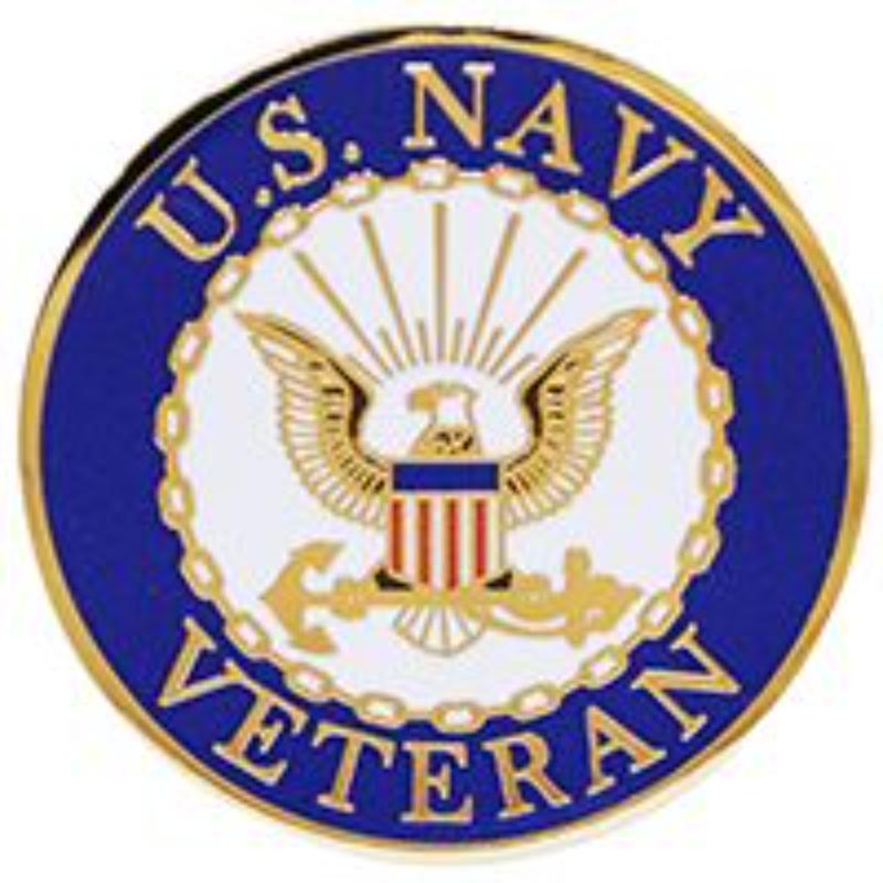 P16423 Pin - USN Logo Veteran - Extra Large - 1.5 in.