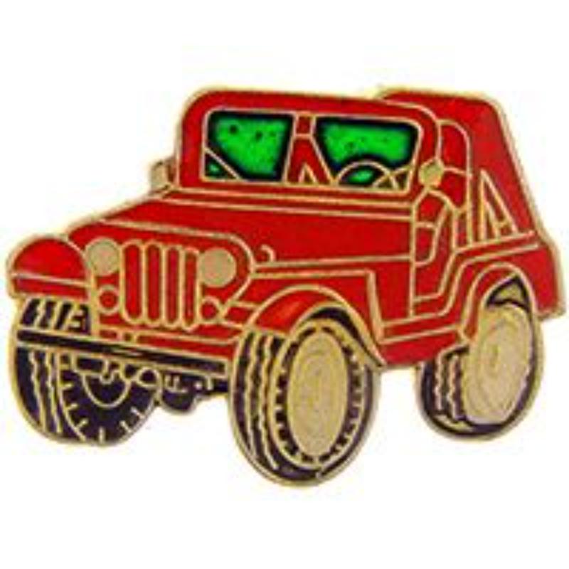 P60155 Pin - Jeep, Red - 1 in.