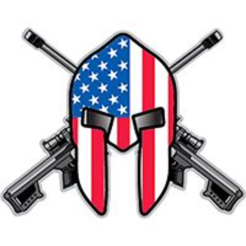 P60849 Pin - Molon Labe - Skull & Rifles - 1.125 in.
