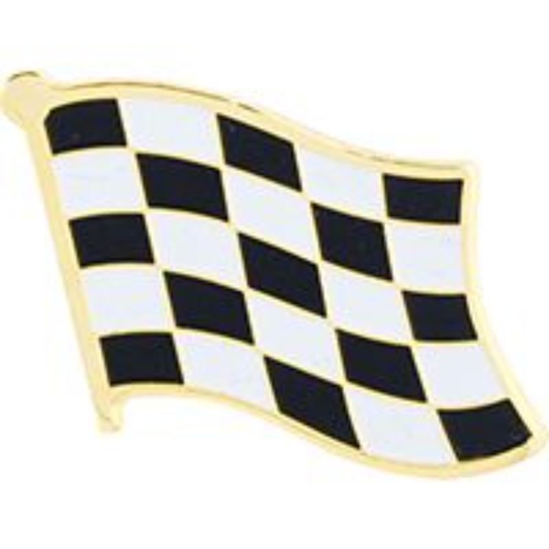 P61193 Pin - Flag, Checkered, CRS - 1 in.