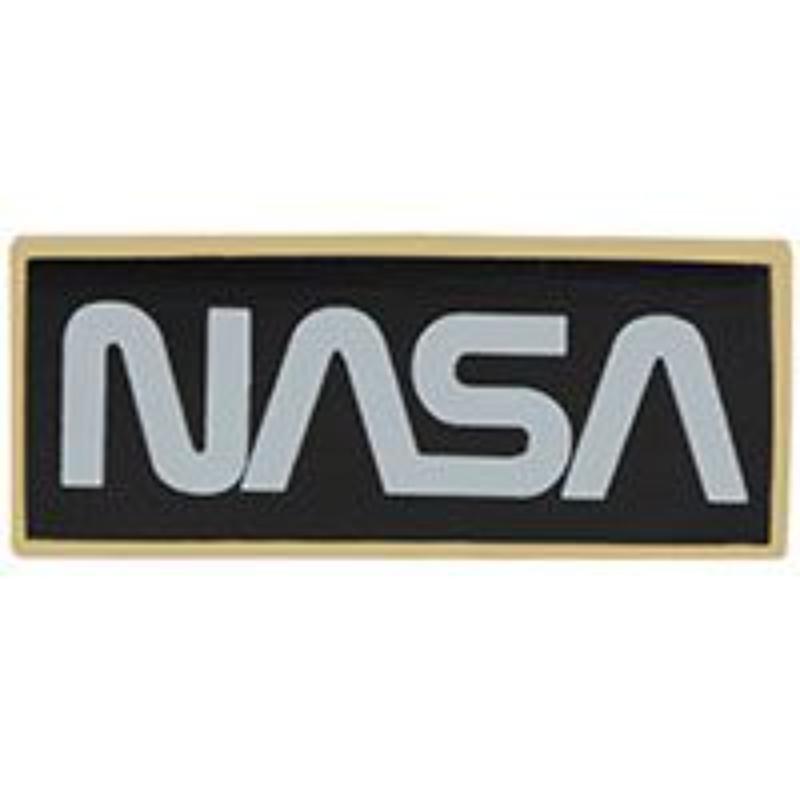 P61737 Pin - Space, Nasa Logo - Black & White - 1.25 in.