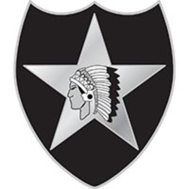 Army Pin - 2nd Infantry Division - Pewter - 1 in. - Durable Design