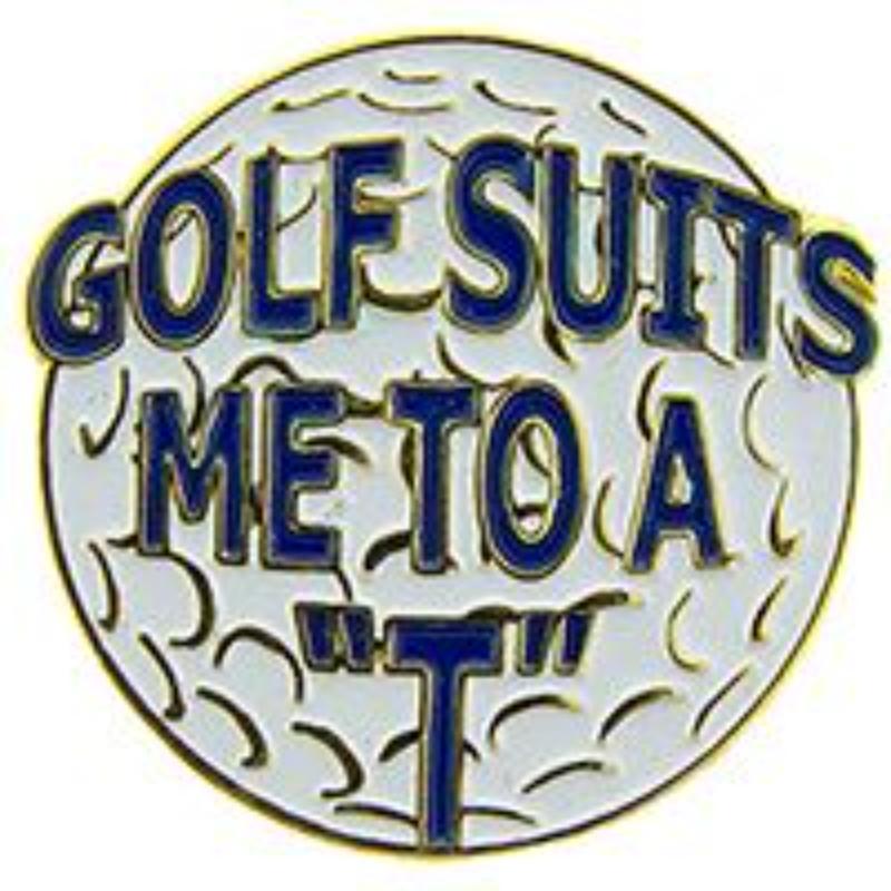 P63655 Pin - Golf, Suits Me - 1 in.