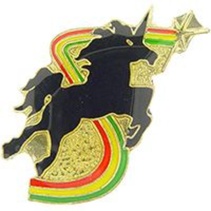 P63699 Pin - Unicorn, Rainbow - 1 in.