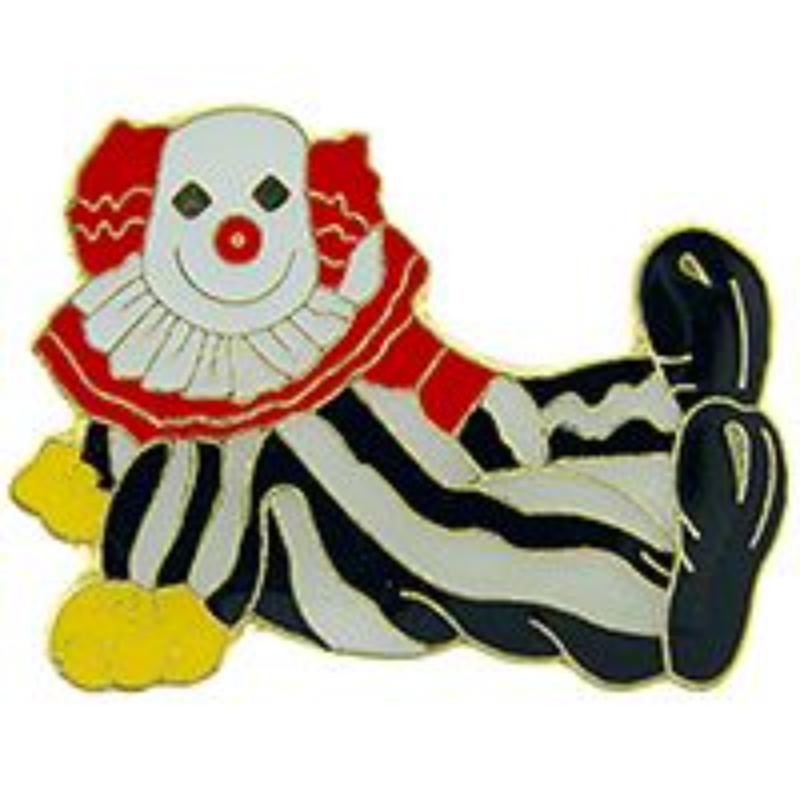 P64128 Pin - Clown, Sitting - 1 in.