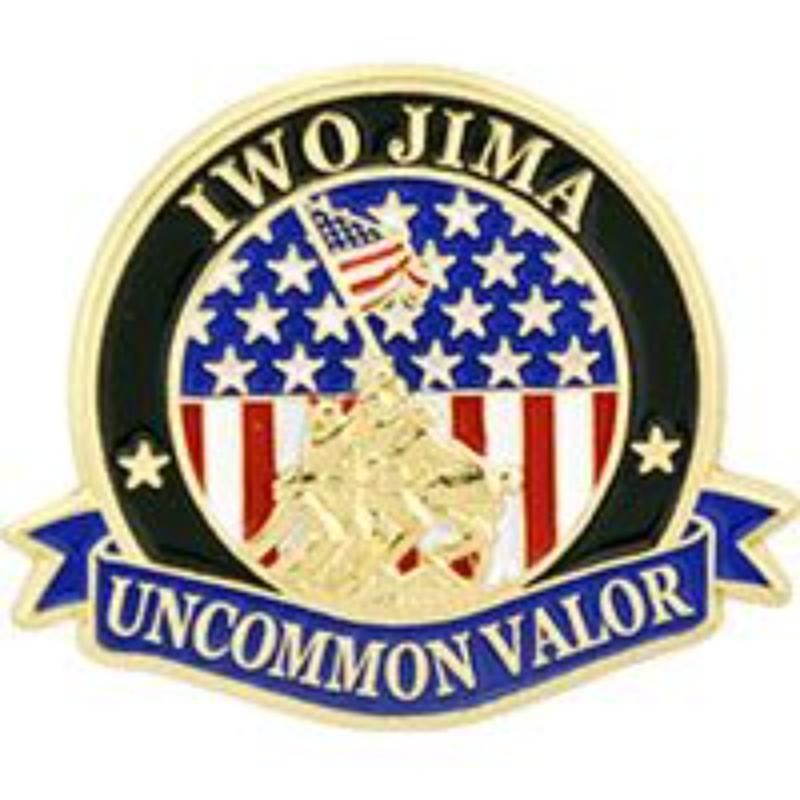 P64493 Pin - USMC, Iwo Jima - 1.181 in.