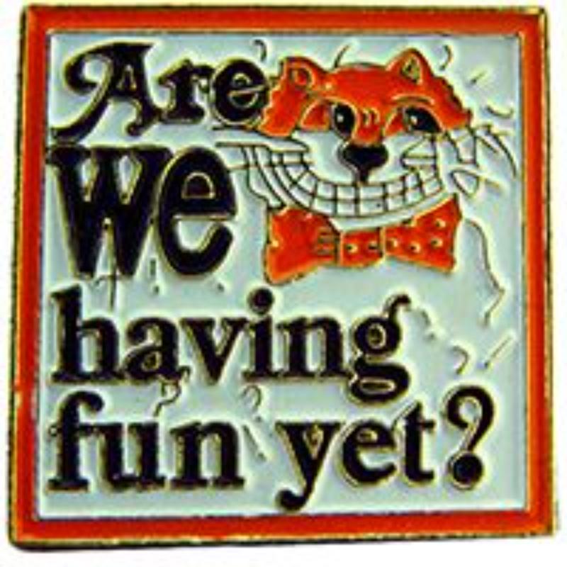 P66205 Pin - Are We Having Fun - 1 in.
