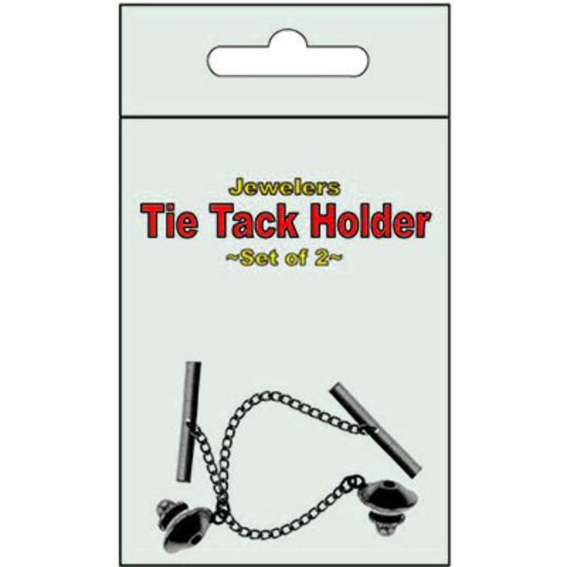 PB018 Pin Back - Jewelry Tie Tack, Silver - Pack of 2